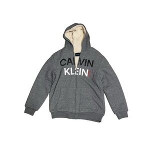 Grey Boys Calvin Klein Hoodie Size XL 18/20